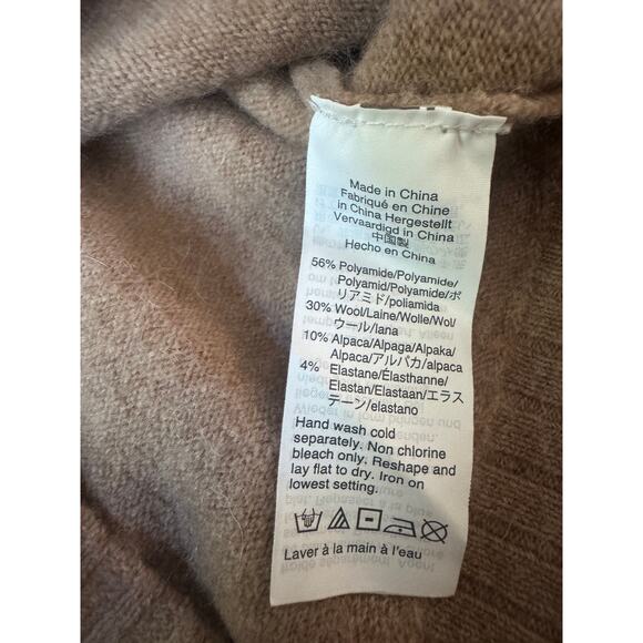 J.Crew | Wool-Blend Tan Turtleneck Sweater in Supersoft Yarn | Size XXS - Picture 4 of 4